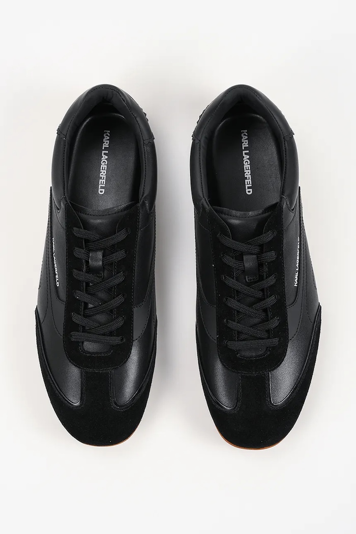 Karl Lagerfeld Devon Sneaker sneakersy męskie skórzane czarny KL54415.300