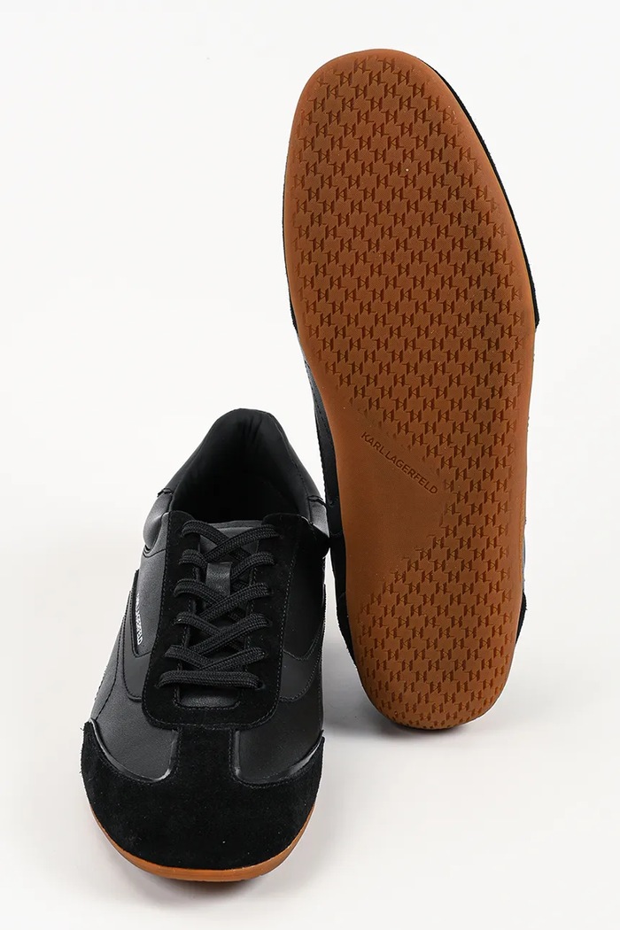 Karl Lagerfeld Devon Sneaker sneakersy męskie skórzane KL54415.300 czarny