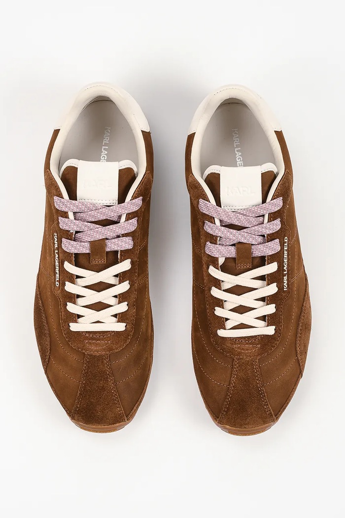 Karl Lagerfeld Astra Lo sneakersy męskie zamszowe brązowy KL55922L.522