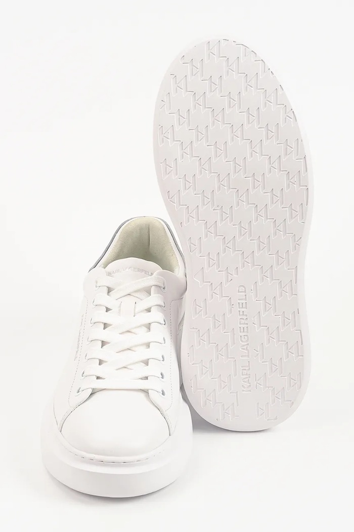 Karl Lagerfeld Kore sneakersy męskie skórzane KL56525.01W biały