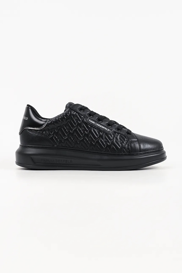 Karl Lagerfeld Kapri Mens sneakersy męskie skórzane czarny KL52549T.00X