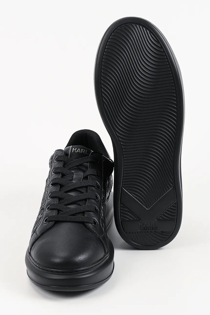 Karl Lagerfeld Kapri Mens sneakersy męskie skórzane KL52549T.00X czarny