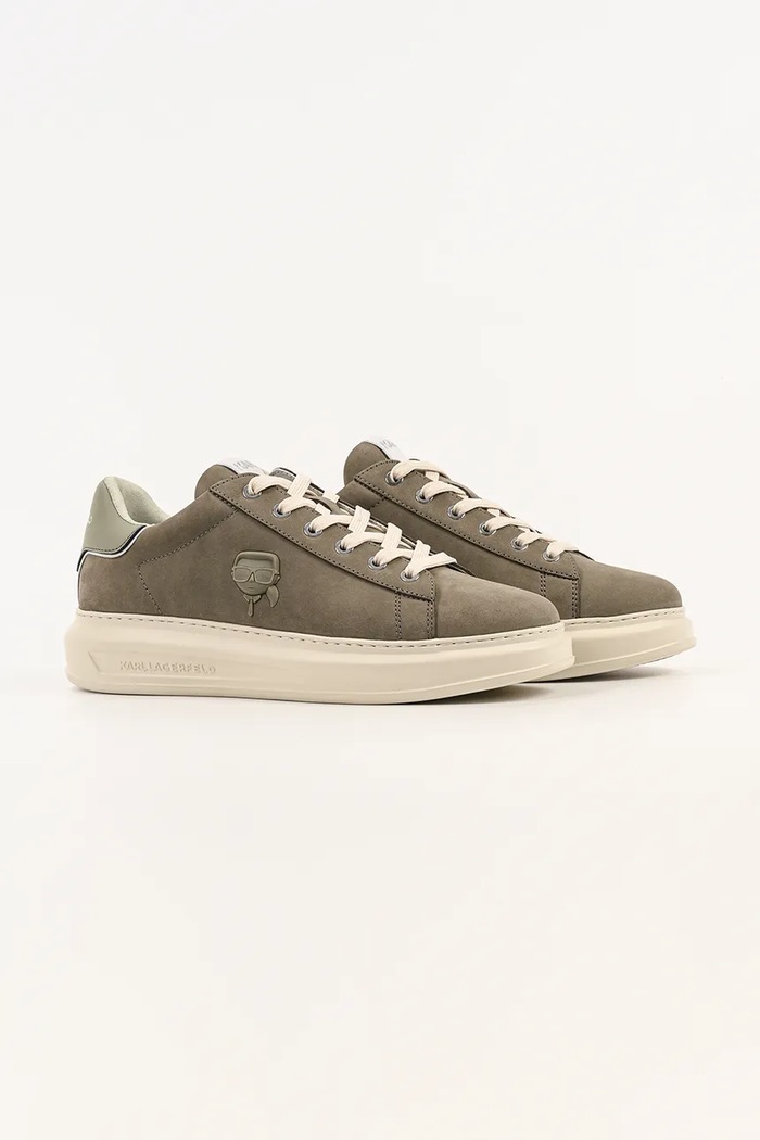 Karl Lagerfeld Kapri Mens Nft sneakersy męskie nubukowe KL52572N.2KH zielony AW26