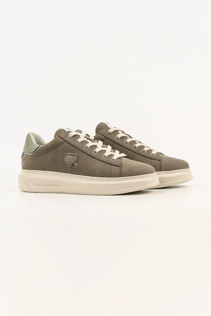 Karl Lagerfeld Kapri Mens Nft sneakersy męskie nubukowe KL52572N.2KH zielony AW26