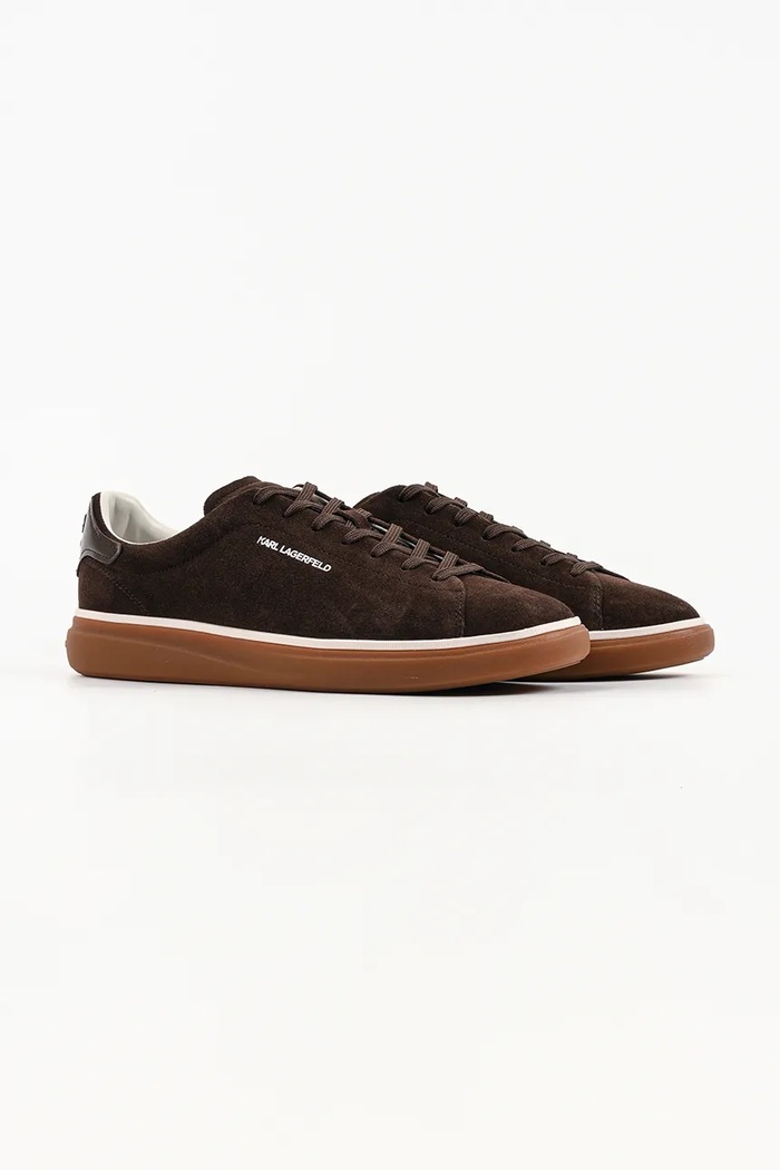 Karl Lagerfeld Kane sneakersy męskie zamszowe KL53527.5CH brązowy AW26