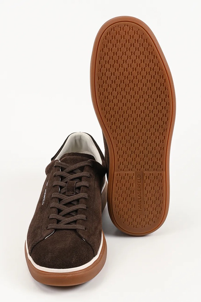 Karl Lagerfeld Kane sneakersy męskie zamszowe KL53527.5CH brązowy