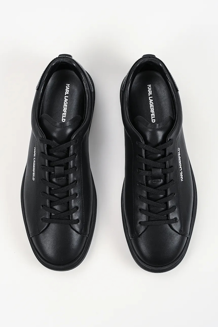 Karl Lagerfeld Kane sneakersy męskie skórzane czarny KL53525.00X