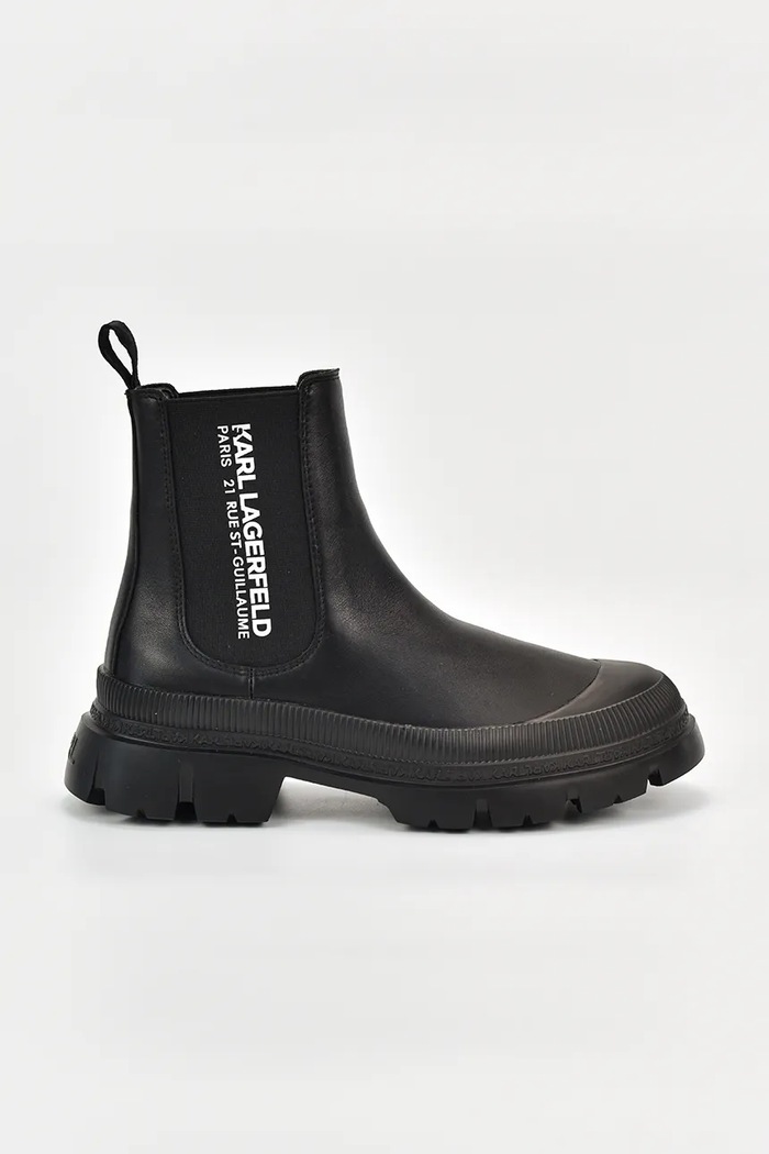 Karl Lagerfeld sztyblety męskie skórzane Trekka Mens czarny KL25244.000