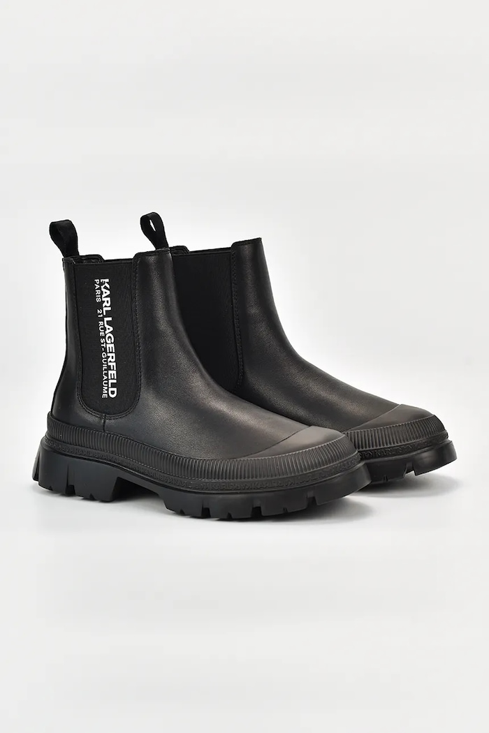 Karl Lagerfeld sztyblety męskie skórzane Trekka Mens KL25244.000 czarny AW26
