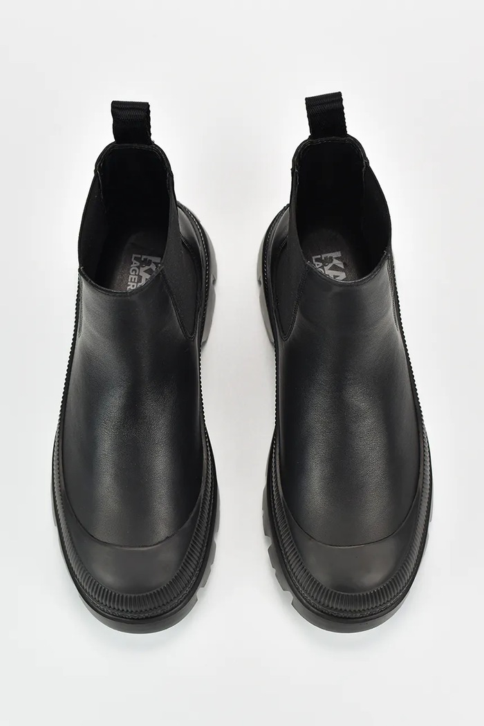 Karl Lagerfeld sztyblety męskie skórzane Trekka Mens czarny KL25244.000