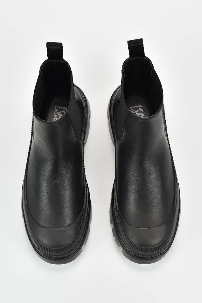Karl Lagerfeld sztyblety męskie skórzane Trekka Mens czarny KL25244.000