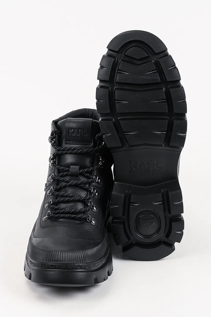 Karl Lagerfeld trapery męskie skórzane Trekka Mens KL25246.400 czarny