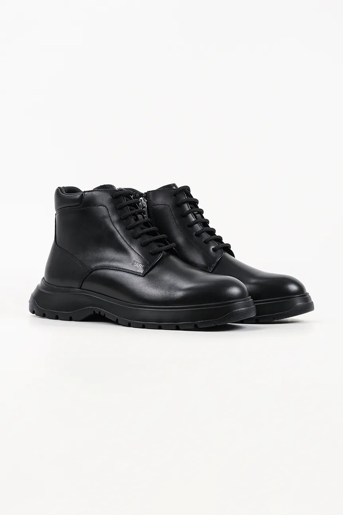 Karl Lagerfeld workery męskie skórzane Magnus KL10650.000 czarny AW26