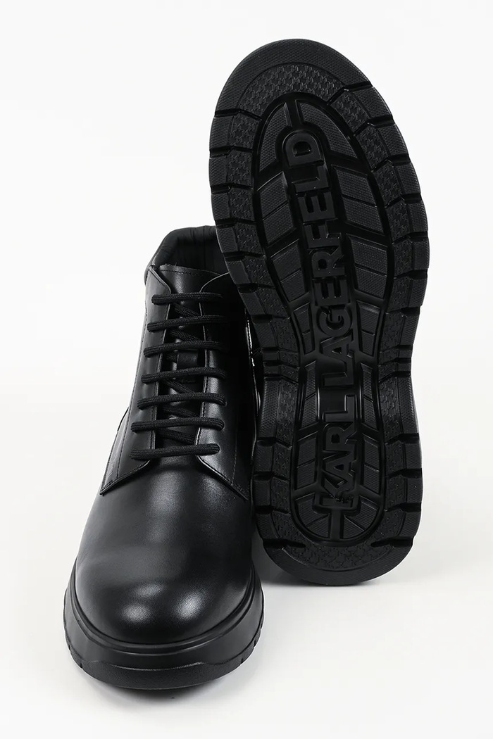 Karl Lagerfeld workery męskie skórzane Magnus KL10650.000 czarny