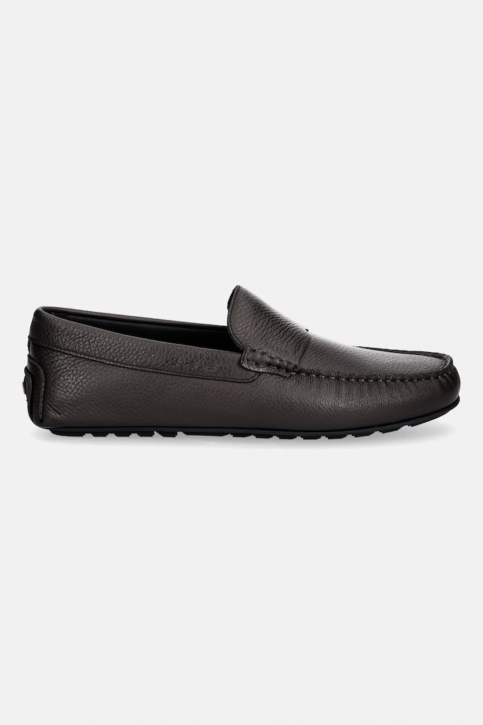 BOSS mokasinke za muškarce od kože Noel 50568700.201 smeđa AW26