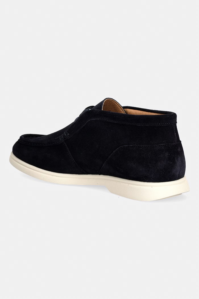 Scarpe BOSS stivaletti da uomo in scamoscio Sienne 50548119.401 blu navy