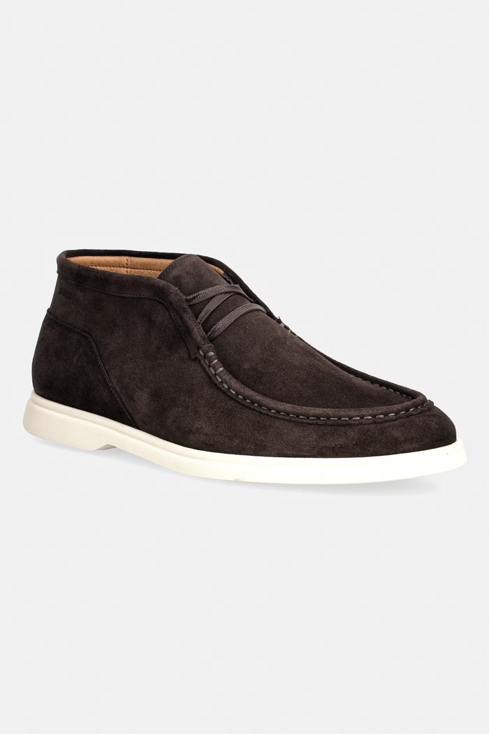 BOSS stivaletti da uomo in scamoscio Sienne marrone 50548119.201