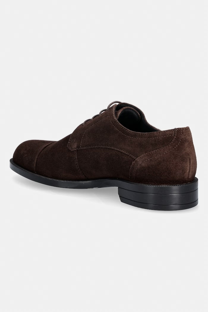 Scarpe BOSS stivaletti da uomo in scamoscio Tayil 50568786.201 marrone