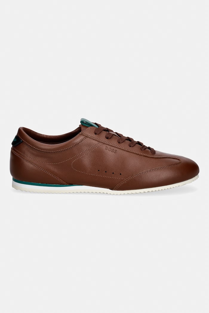 BOSS Lineor кроссовки для мужчин кожаные 50570018.214 коричневый AW26