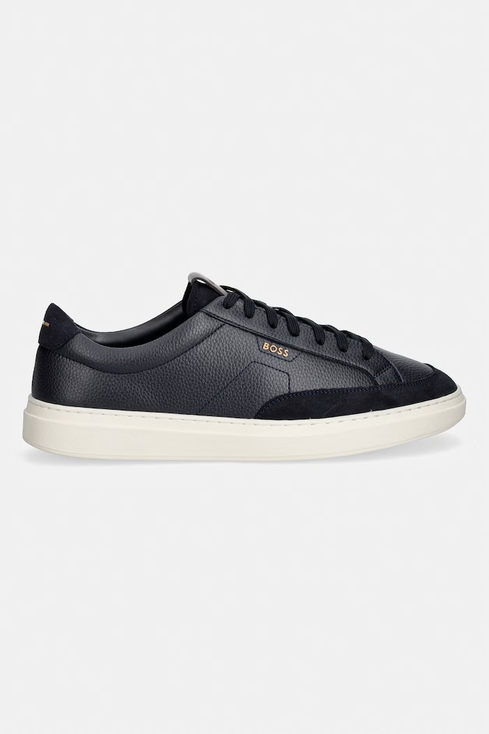 BOSS Kieran sneakersy męskie skórzane 50568536.402 granatowy AW26
