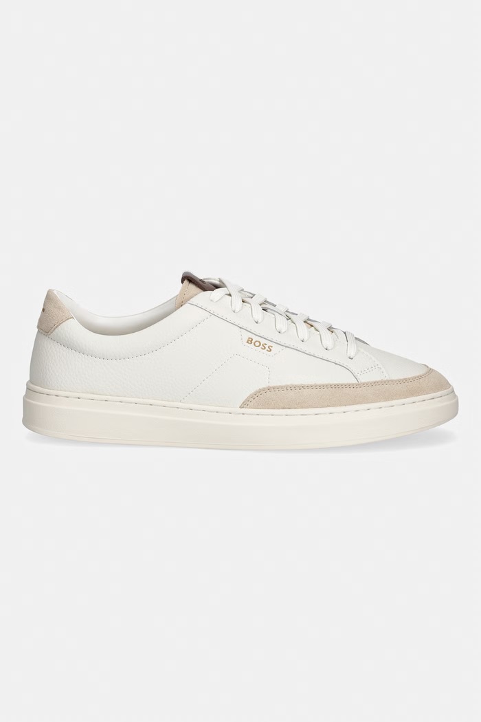BOSS Kieran кроссовки для мужчин кожаные 50568536.122 белый AW26