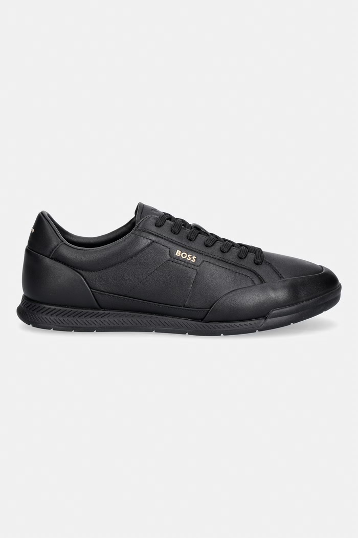 BOSS Nitan tenisice za muškarce od kože 50568493.005 crna AW26