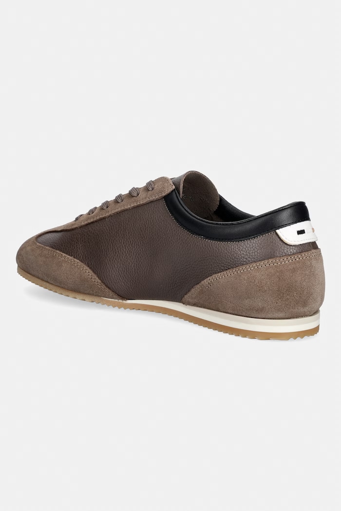 Obuwie BOSS Lineor sneakersy męskie skórzane 50568463.241 brązowy