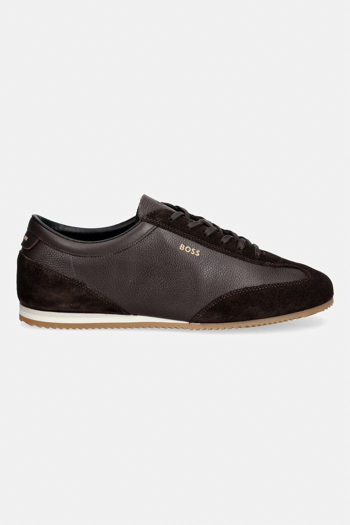 BOSS Lineor sneakers pentru bărbați, din piele 50568463.202 maro AW26