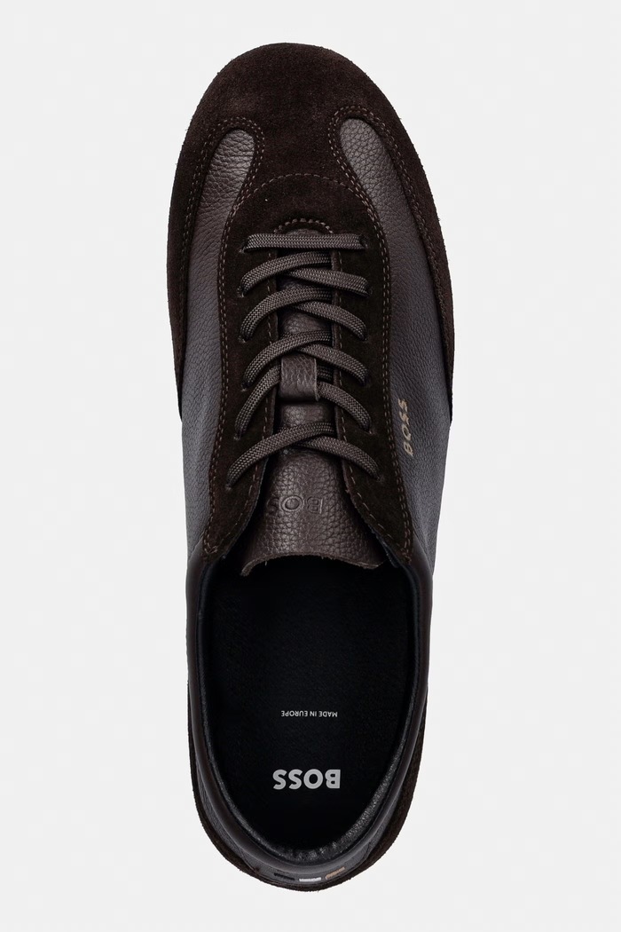 BOSS Lineor sneakers pentru bărbați, din piele maro 50568463.202