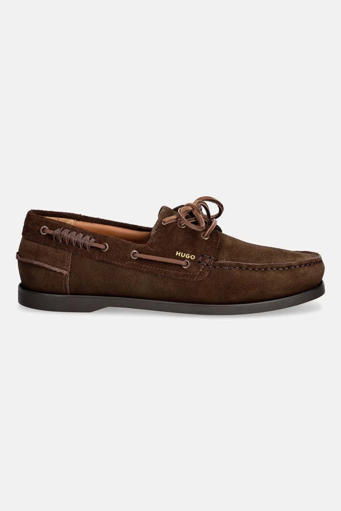 HUGO mokasíny pánske semišové Darcy 50568851.246 hnedá AW26