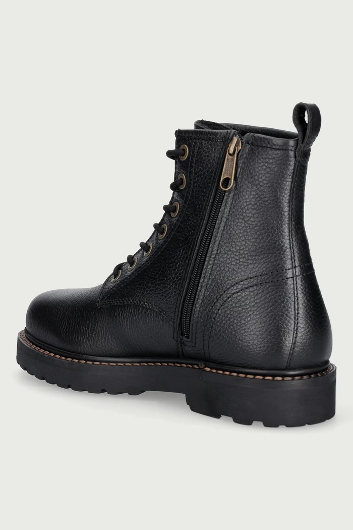 Obuv Tommy Jeans Topánky dámske kožené ARCHIVE '01 TUMBLE LACE UP WARM EM0EM01780 čierna