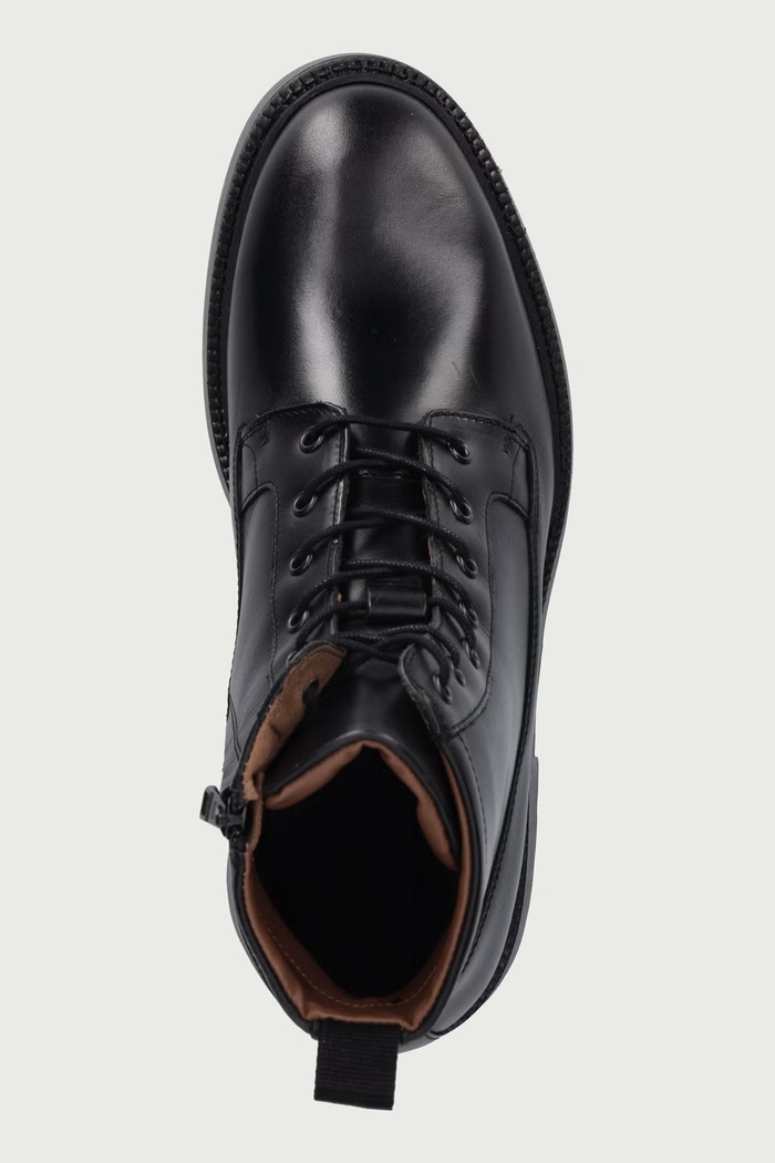 Боти челси мъжки от кожа CORPORATE CASUAL LTH BOOT Tommy Hilfiger FM0FM06174 черен