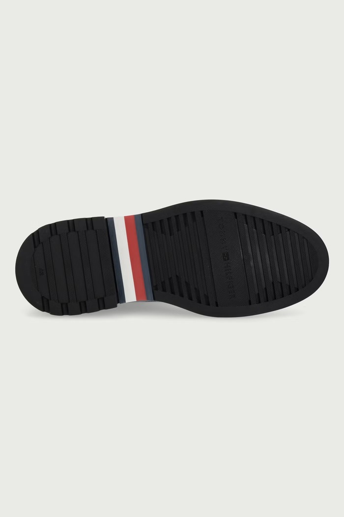 Čizme za muškarce od kože CORPORATE CASUAL LTH CHELSEA Tommy Hilfiger crna FM0FM05966