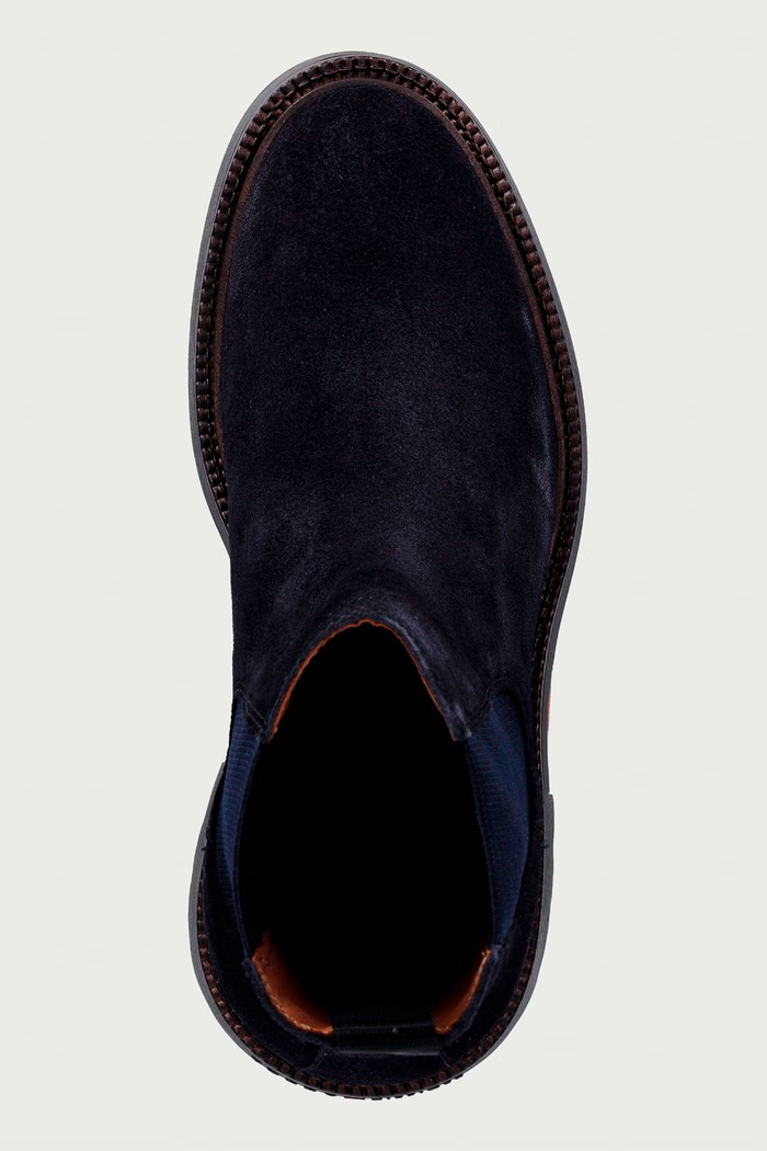 Tommy Hilfiger μπότες τσέλσι ανδρικές σουέτ CORPORATE CASUAL SUEDE CHELSEA σκούρο μπλε FM0FM05952