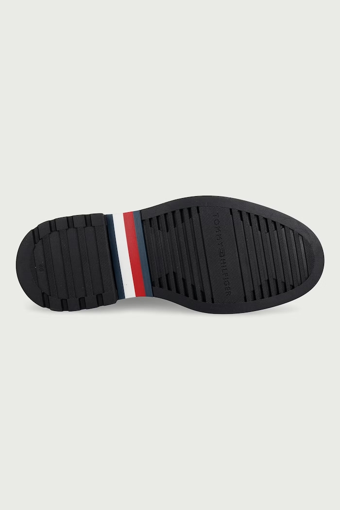 Sztyblety męskie zamszowe CORPORATE CASUAL SUEDE CHELSEA Tommy Hilfiger granatowy FM0FM05952