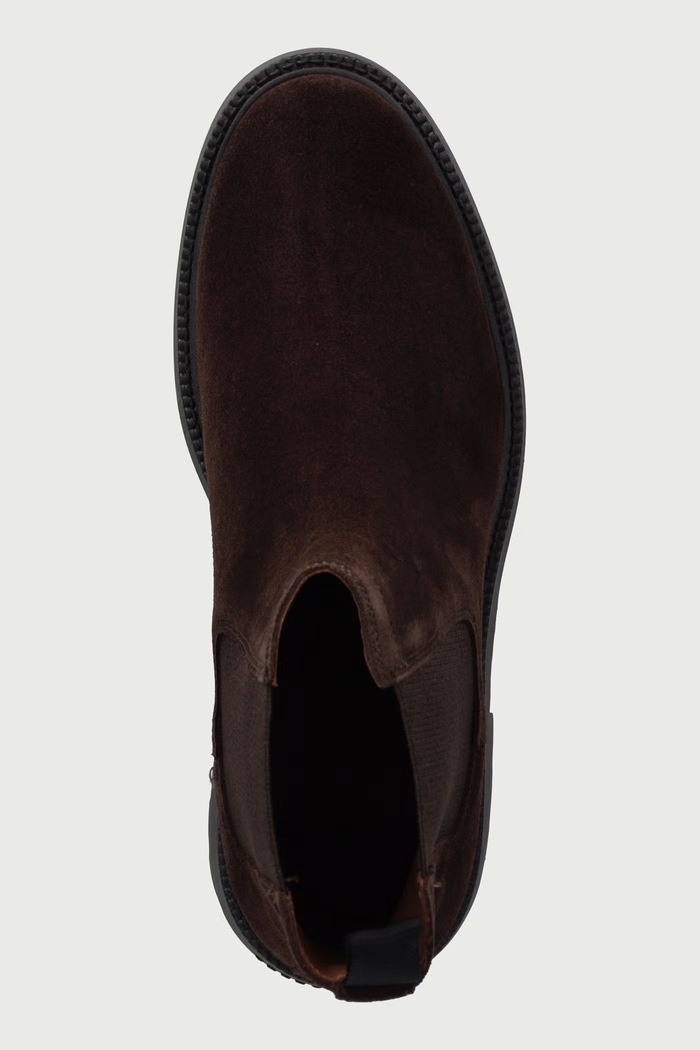 Obuwie Tommy Hilfiger Sztyblety męskie zamszowe CORPORATE CASUAL SUEDE CHELSEA FM0FM05952 brązowy
