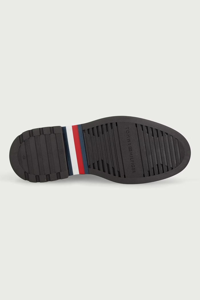 Sztyblety męskie zamszowe CORPORATE CASUAL SUEDE CHELSEA Tommy Hilfiger FM0FM05952 brązowy