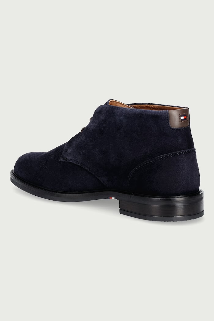 Obuwie Tommy Hilfiger Buty męskie zamszowe CORPORATE DRESSY SUEDE LACE BOOT FM0FM05951 granatowy