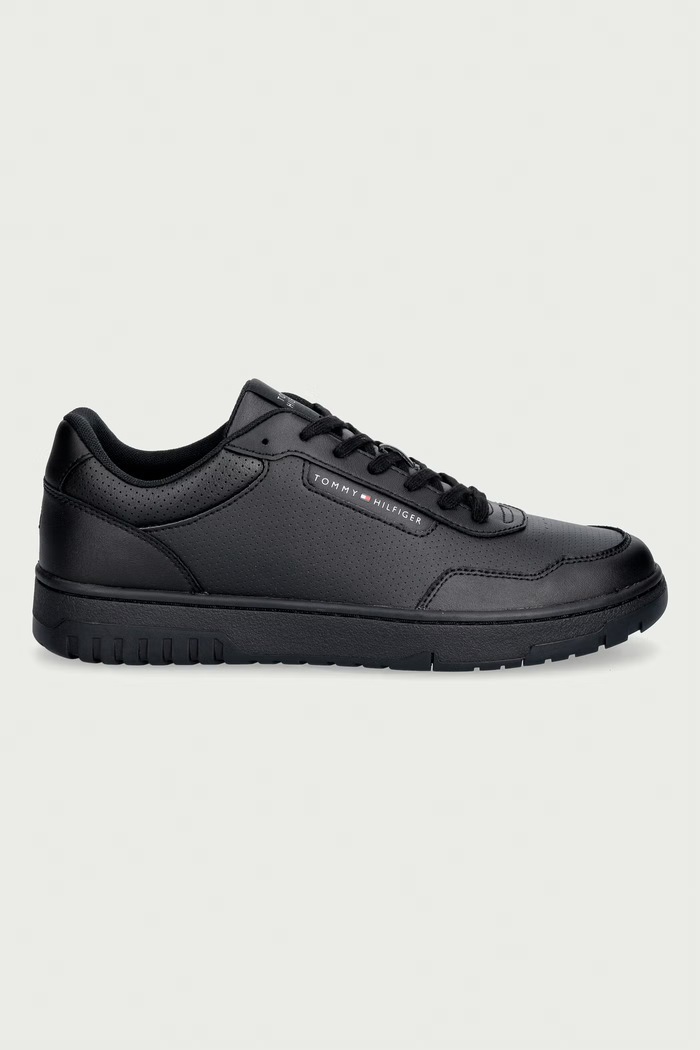 Tommy Hilfiger TH BASKET CORE LEATHER sneakers pánske FM0FM05927 čierna AW26