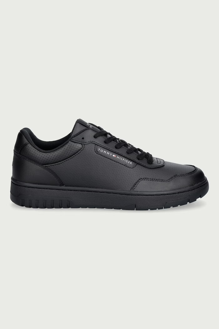 Tommy Hilfiger TH BASKET CORE LEATHER sneakers pánske FM0FM05927 čierna AW26