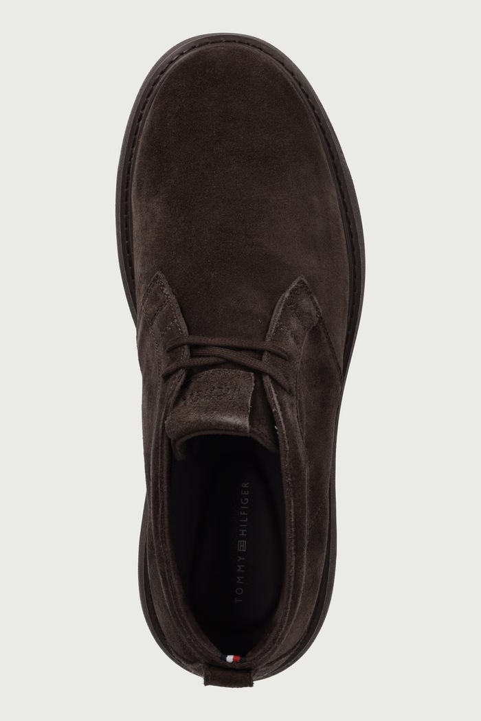 Topánky pánske semišové COMFORT SUEDE CHUKKA Tommy Hilfiger FM0FM06074 hnedá