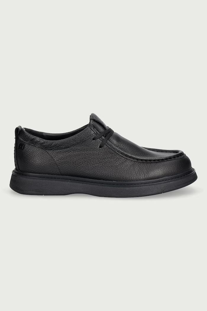 Tommy Hilfiger Poltopánky pánske kožené COMFORT LEATHER MOC TOE SHOE FM0FM06072 čierna AW26