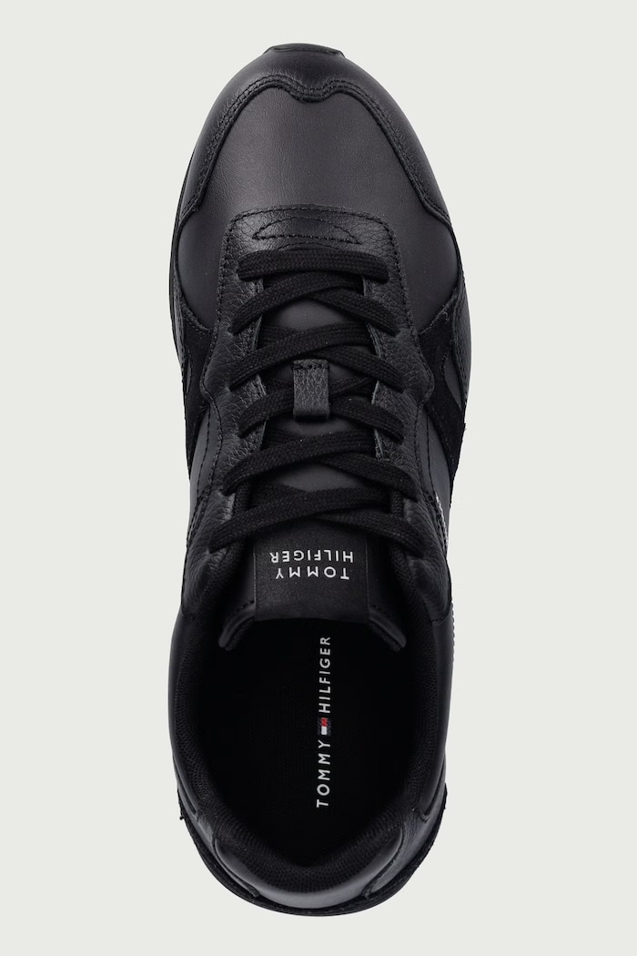 T CORE LTH RUNNER sneakers pánske Tommy Hilfiger FM0FM06002 čierna