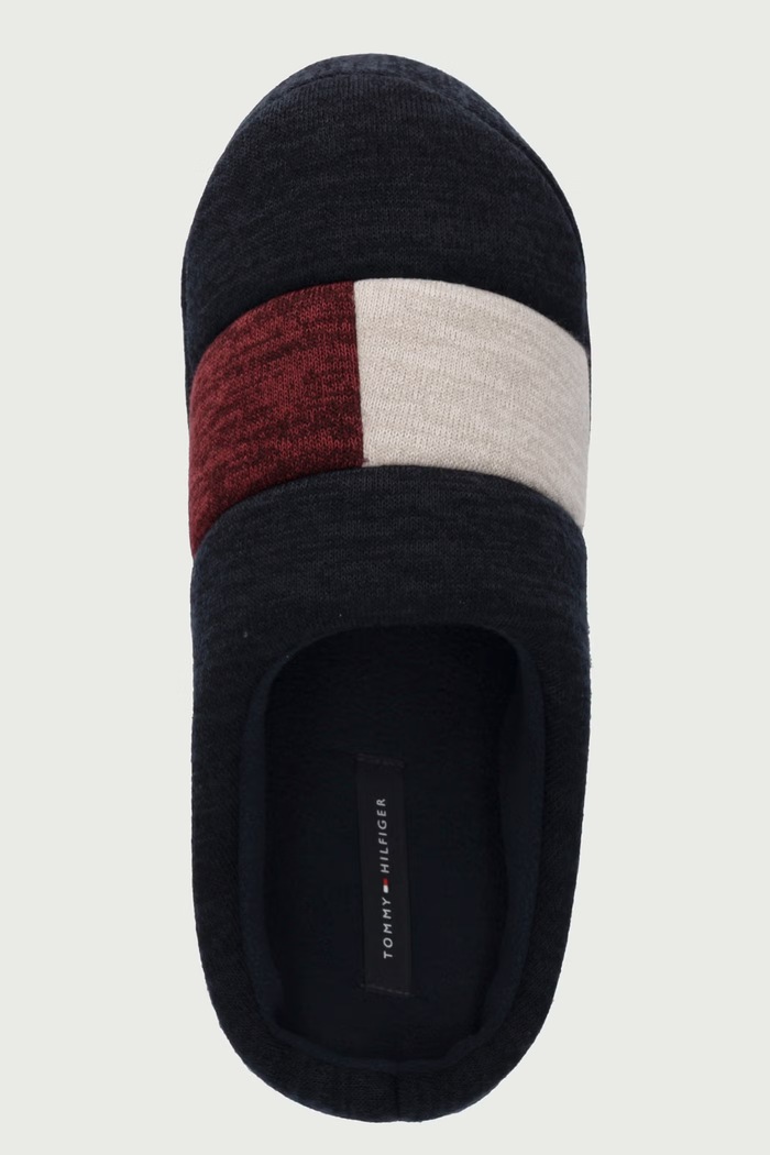 Kapcie męskie FLAG HOUSE SHOE Tommy Hilfiger FM0FM06016 granatowy