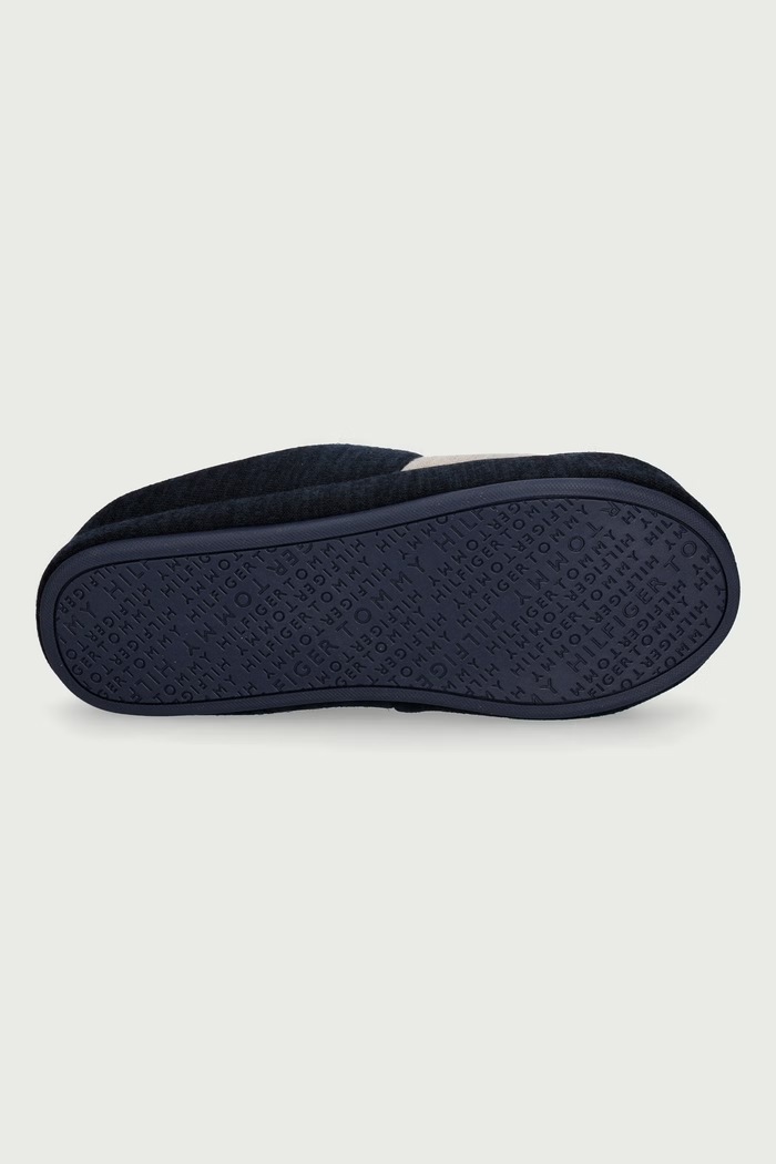 Kapcie męskie FLAG HOUSE SHOE Tommy Hilfiger granatowy FM0FM06016