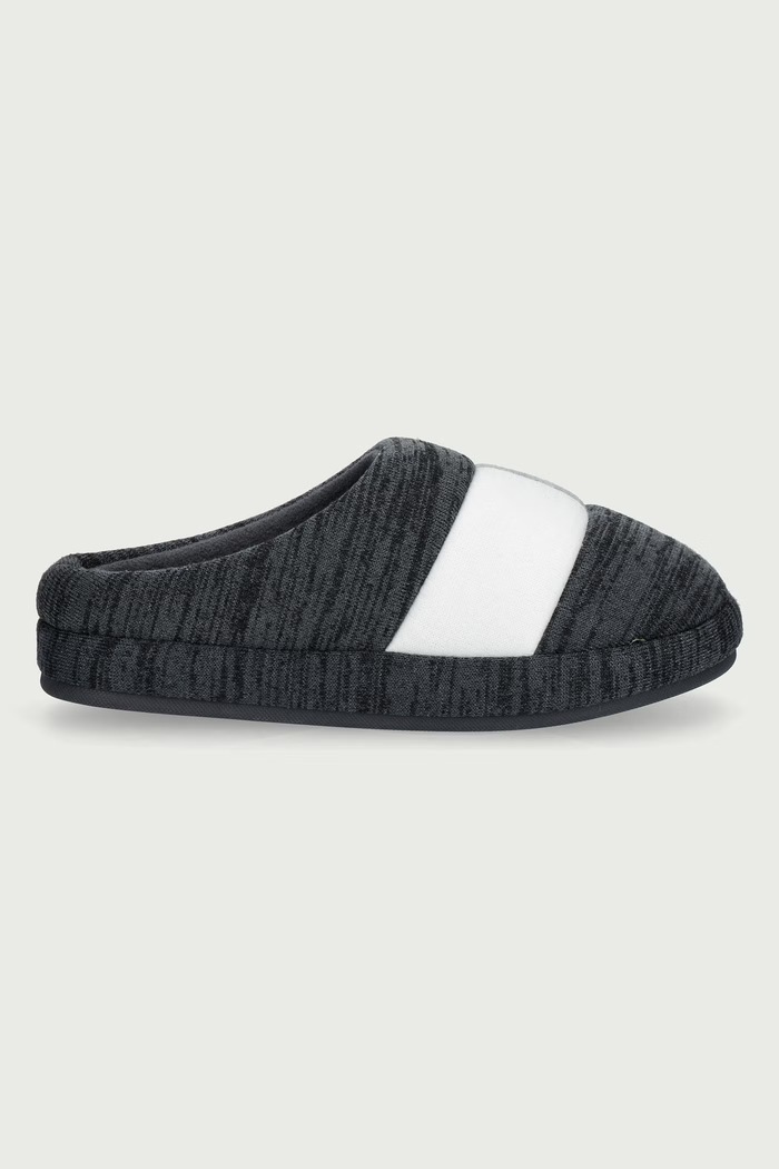 Tommy Hilfiger Pantofle pánské FLAG HOUSE SHOE FM0FM06016 šedá AW26