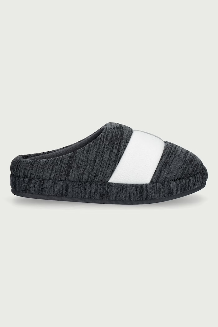 Tommy Hilfiger Pantofle pánské FLAG HOUSE SHOE FM0FM06016 šedá AW26