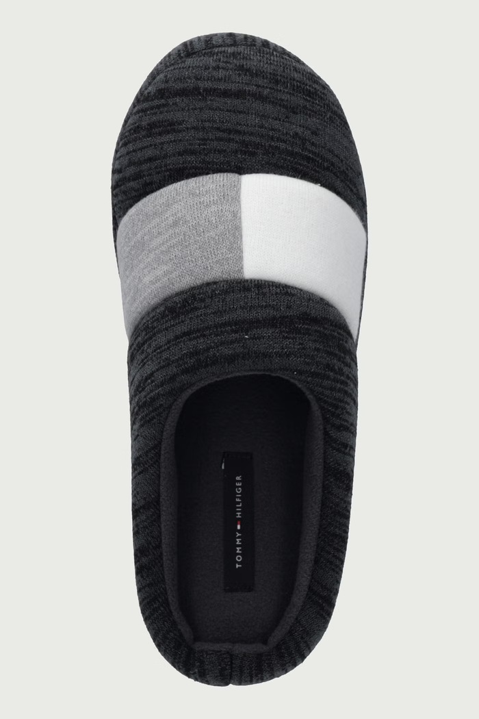 Pantofle pánské FLAG HOUSE SHOE Tommy Hilfiger FM0FM06016 šedá