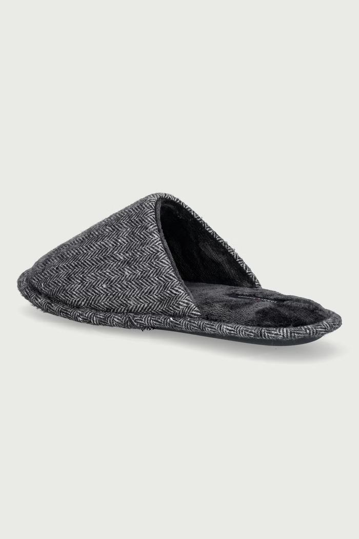 Παπούτσια Tommy Hilfiger Παντόφλες Ανδρικές HERRINGBONE HOUSE SHOE FM0FM06018 γκρί