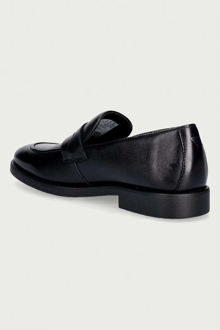 Obuv Guess mokasíny pánske kožené DRIFTKIN FMTDRI.LEA14.BLACK čierna
